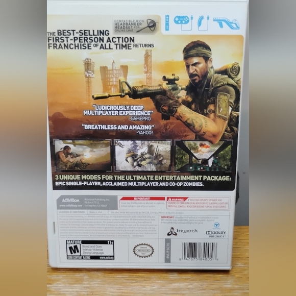 Call of Duty: Black Ops Nintendo Wii Complete - Picture 7 of 10